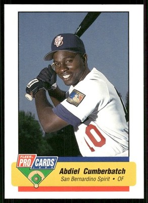 1994 Fleer Pro Cards San Bernardino Spirit ABDIEL CUMBERBATCH RC MARINERS PANAMA
