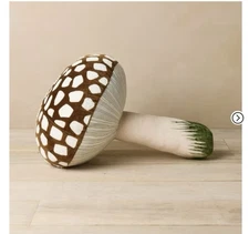 NWT John Derian Company Target Embellished Beaded Velvet Mushroom Pillow