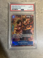 2025 ONE PIECE OP08-052 ROYAL BLOOD PORTGAS D ACE TREASURE RARE TR PSA 10