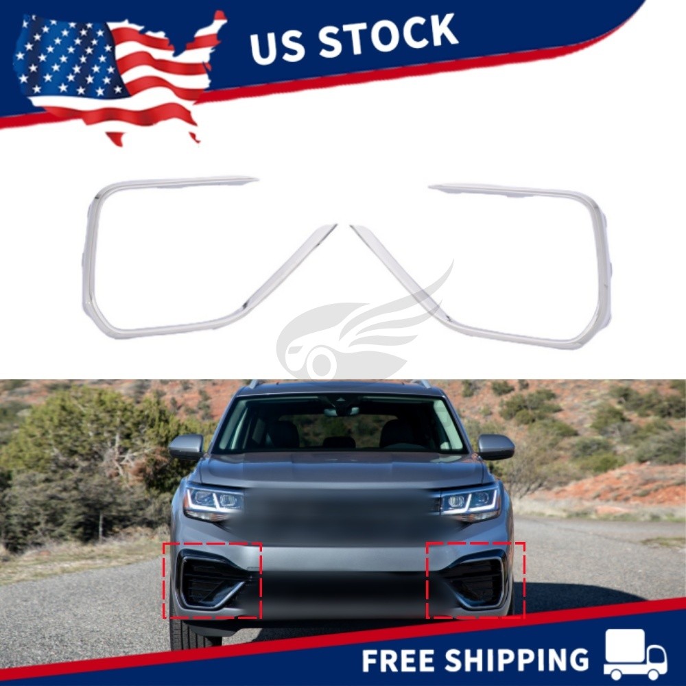 For 2021-2023 Atlas Front Driver & Passenger Side Bumper Cover Grille Molding