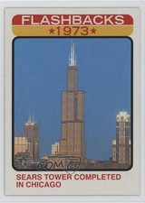 2022 Topps Heritage News Flashbacks SEARS TOWER COMPLETED IN CHICAGO #NF-13 f2v