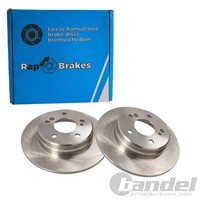 2X RAP Brakes Bremsscheiben 278Mm Voll Hinten Passend FüR Chrysler Crossfire MER