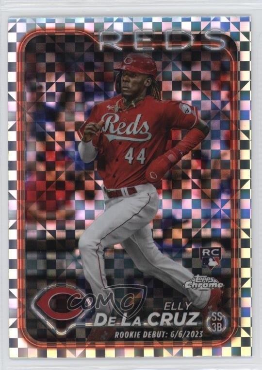 2024 Topps Chrome Update Debut X-Fractor Elly De La Cruz #USC150 Rookie RC