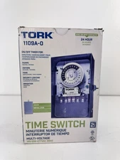 TORK 1109A-O 120-277V 40A Multi-Volt Mechanical Lighting Switch Timer