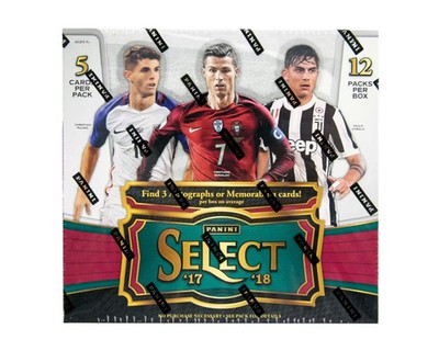 2017-18 PANINI SELECT SOCCER - HOBBY BOX FACTORY SEALED 17PASSEL