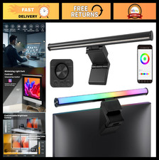 17" RGB Monitor Light Bar with Wireless Remote, 15 Colors, Dimmable, Eye Care La