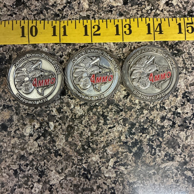 Central Ammo Bowl 2008 Challenge Coin (x3)