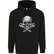 Spanner Skull Mecánico Biker Hombres Sudadera