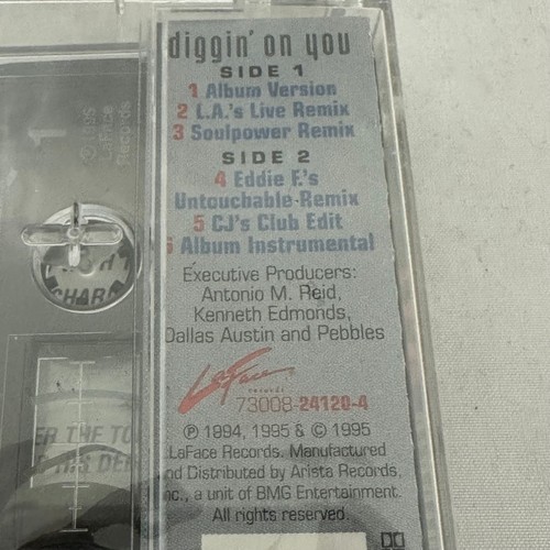 TLC "Diggin' On You" Sealed Cassette Single 1995 73008-24120-4 - Picture 4 of 4