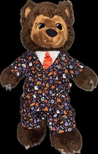 RARE Build A Bear 2021 Howl-O-Ween Werewolf Plush Bear Halloween Outfit US20