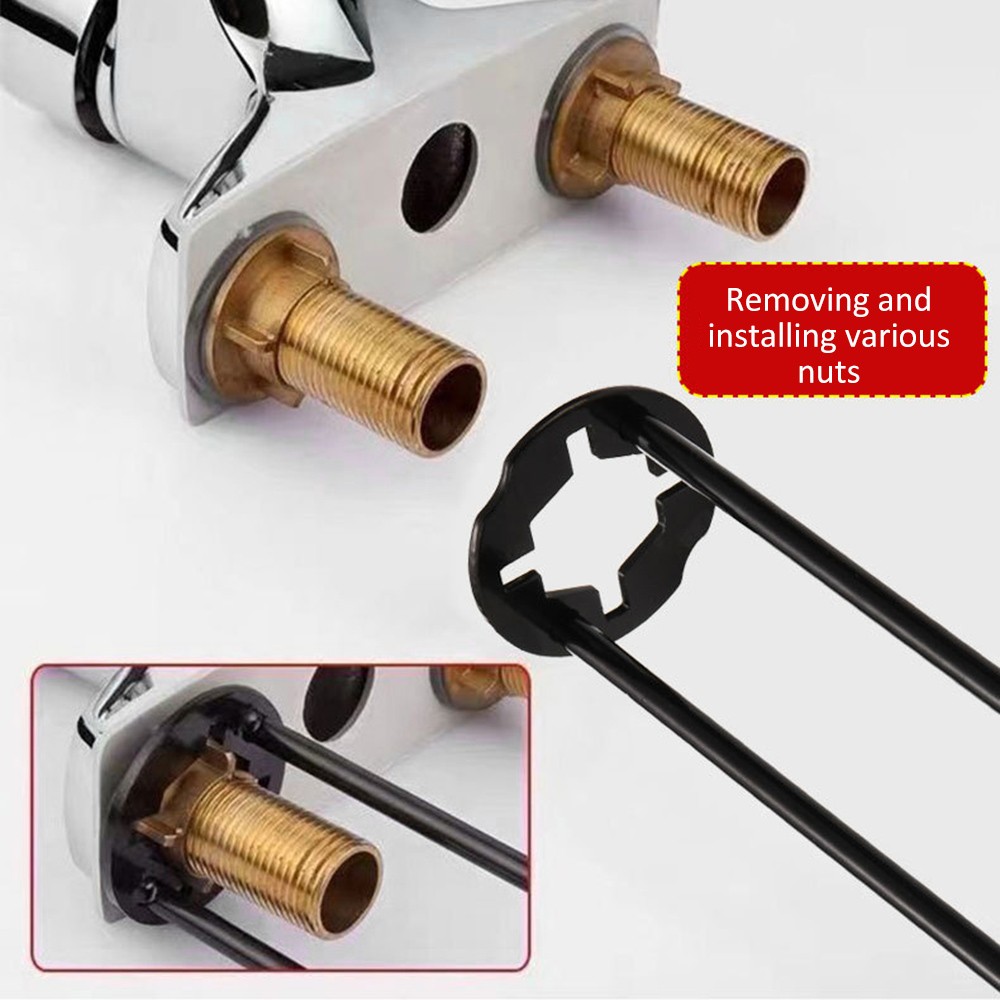 .2Pcs Basin Wrench Faucet Wrench Plumbers Wrench 7 Sizes Sink Wrench Set Under