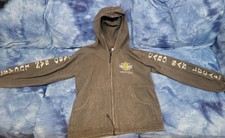 Harley Davidson Vintage Zip Hooded Jacket  Cabo San Lucas Rare Motorcycle Hoodie