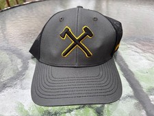 Hacha y Trineo Suplementos Gris Negro Snapback Camionero Sombrero Gorra Malla