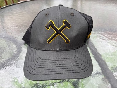 Axe & Sledge Supplements Gray Black Snapback Trucker Hat Cap Mesh