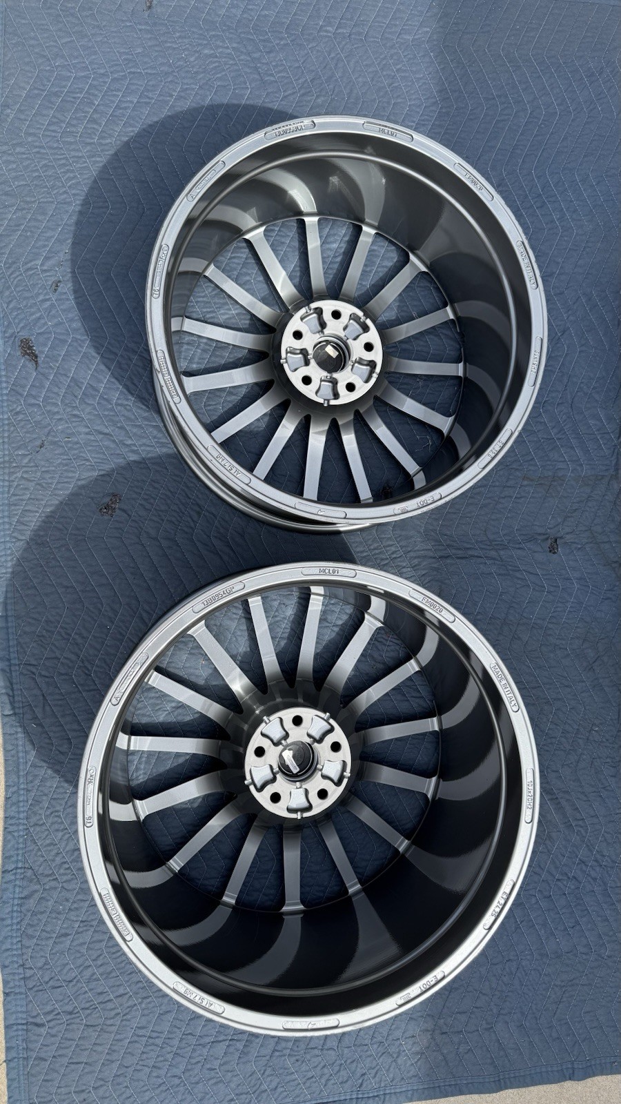 (4) McLaren 570GT & 570S Wheels Genuine OEM  13B0954GP Powdercoated