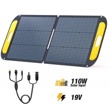 VTOMAN Portable Solar Panel for Solar Generator, 110W 19V Folding Solar Charger