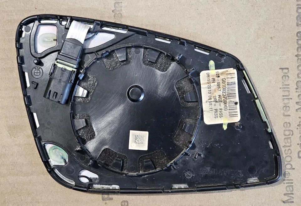 Espejo retrovisor izquierdo BMW 5 6 7 LH 2009-2017 vidrio atenuación automática OEM 925 0867 Foto 4 de 4