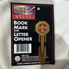 New with packaging Boy Scout Letter Opener and Book Mark - See Description