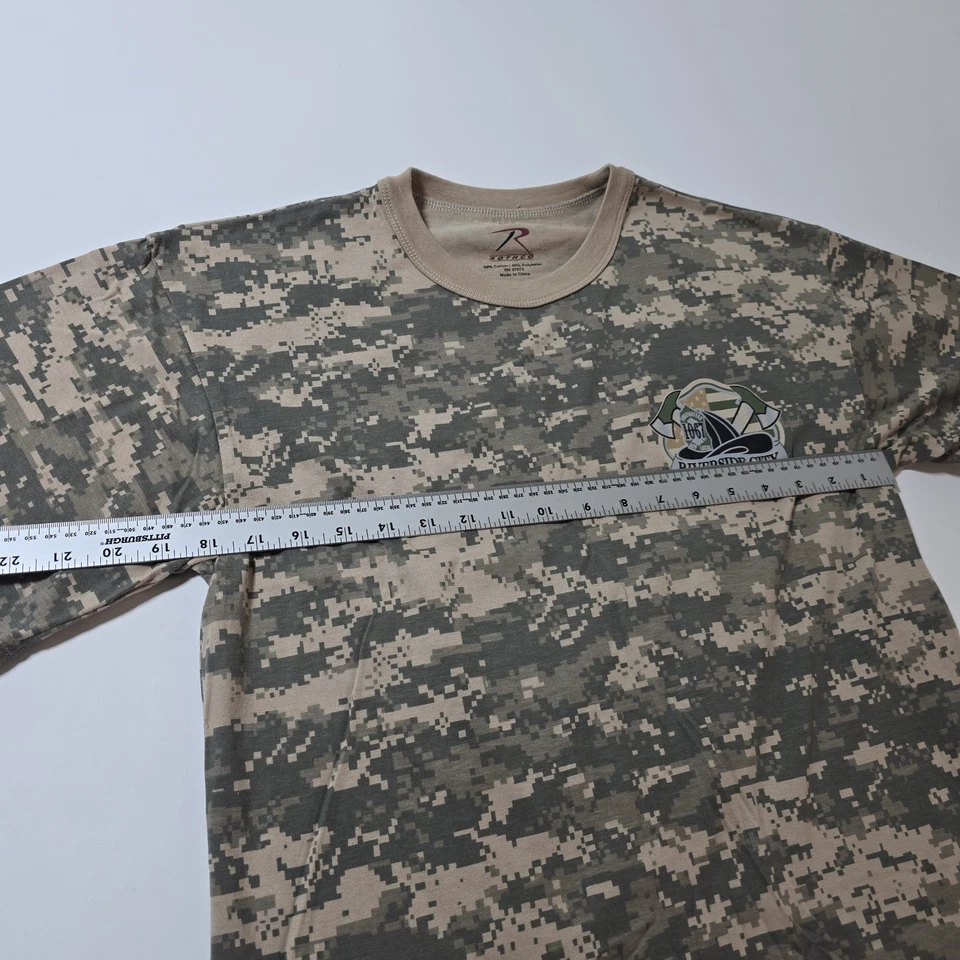 Riverside County Fire Dept. Shirt Size Large Army  - Image 4 of 4