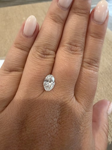 Loose IGI Lab Grown Oval Brilliant Diamond 1.88ct G VS1