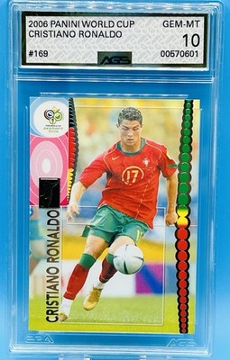 2006 Panini World Cup Germany #169 CRISTIANO RONALDO Portugal AGS