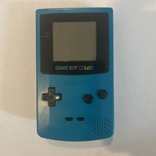 Nintendo Game Boy Color Teal Handheld System CGB-001 Made in Japan (1998)
