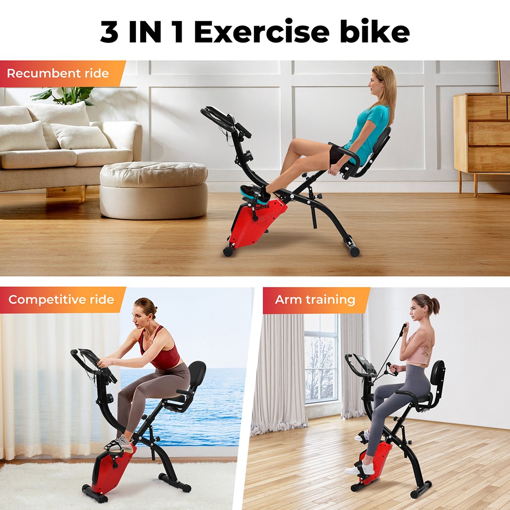 Genki York Active 100 Exercise Bike Big W Proflex Folding Magnetic