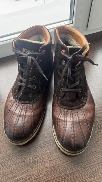 Men Napapijri Boots Brown Suede 46