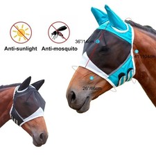Horse Care Professional Horse Fly Mask Breathable Lightweight Horse Face Cover