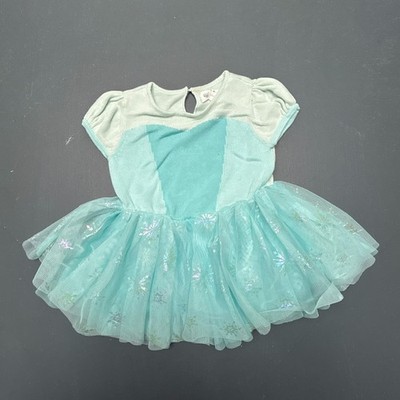 Baby Gap Disney Dress Toddler Girls 12-18M Blue Elsa Tulle Princess Costume