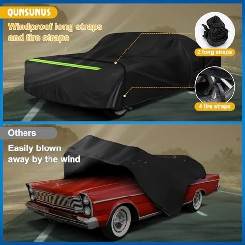 For Ford Galaxie 500 1963-1974 Waterproof Car Cover All Weather 6 Layers - Image 4 of 4