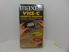 Maxell VHS-C to VHS Cassette Adapter Tape New SEALED VP-CA