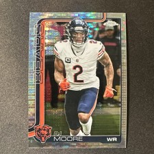2025 Topps Chrome Football #48 DJ Moore Pulsar Refractor (D4)
