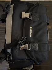 Borsa fotocamera Canon multi scomparto con tracolla nera usata