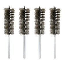 4pcs Pipe Cleaners Brush Set 1.5 Inch Stainless Steel Bristles for Tube, Silver