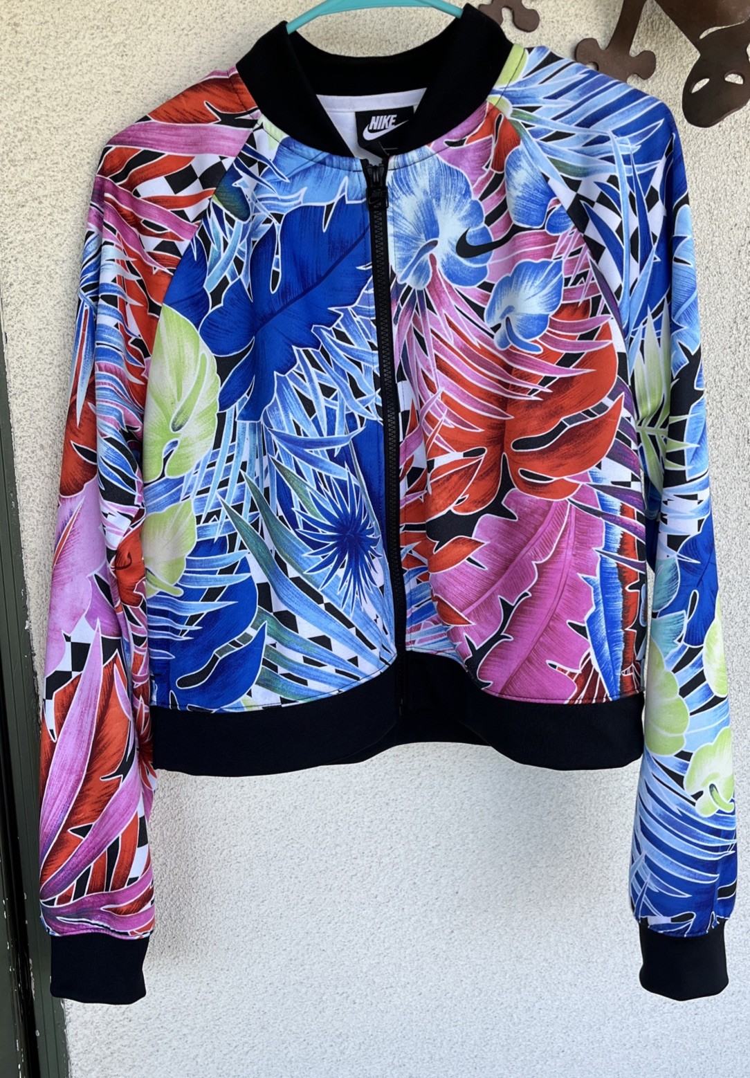 SACAI X NIKE Nike Sportswear Giacca Donna Full Zip Floreale Taglia M AR2220 010