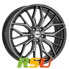 AEZ Porto gunmetal polished 8x19" ET40 LK5 112 ML 70.1 Alufelgen 19 Zoll