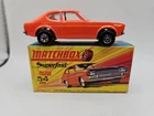 Lesney Matchbox Ford Capri No 54 Superfast H Box Orange England