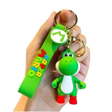 Donkey Kong, Yoshi, And Luigi Keychain The Perfect Charm for Your Accessories.
