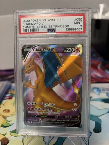 2020 Pokémon Sword & Shield Black Star Promos Charizard V #SWSH050 PSA 9 MINT