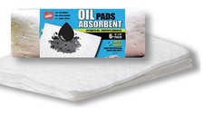 Oil Absorbent Pads for Boats, Vehicles, Tools 6 Pack, 15" x 18"