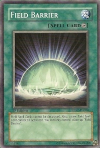 Field Barrier - SDSC-EN034 - Common - Unlimited Edition NM Yugioh Starter Deck C