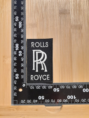 ROLLS ROYCE Retro Vintage Stil Bügelbild Aufnäher Patch 45x105mm