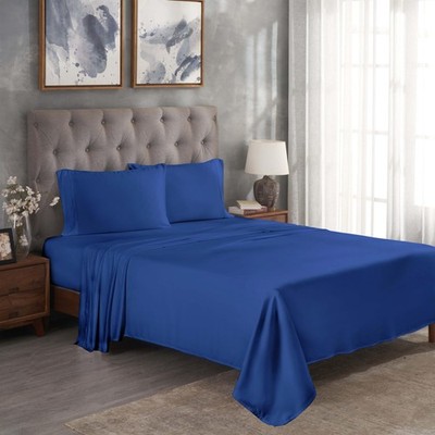 Superior Modal from Beechwood 300 Thread Bed Sheet Set, 1 Elastic Deep Pocket Fi