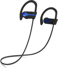Bluetooth Wireless Headphones, Best Sports Earphones W/Mic IPX7 Waterproof HD St