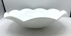 Duncan Miller Console Bowl Sandwich Pattern Milk Glass Line 41 Vtg Beaded Edge