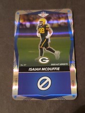Isaiah McDuffie 2025 Uno Elite Alt Jerseys Blue Foil #117 Green Bay Packers
