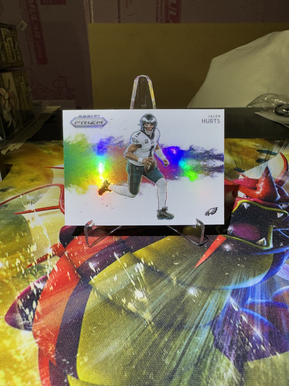 2022 Panini Prizm Football Jalen Hurts Color Blast Case Hit SSP RARE card Eagles