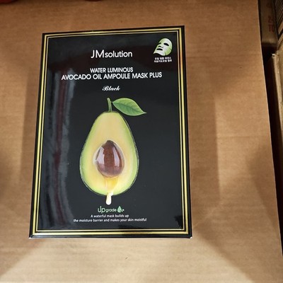 KOREA JM SOLUTION water luminous avocado oil ampoule mask plus 10 MASKS