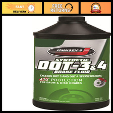 Premium Synthetic DOT 3 & 4 Brake Fluid, 32 Fl Oz - High Performance, Pack of 1 0.66 per gallon